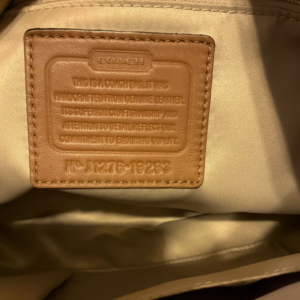 Coach Kristin Leather Hobo Crossbody Bag Brown - Picture 6 of 6